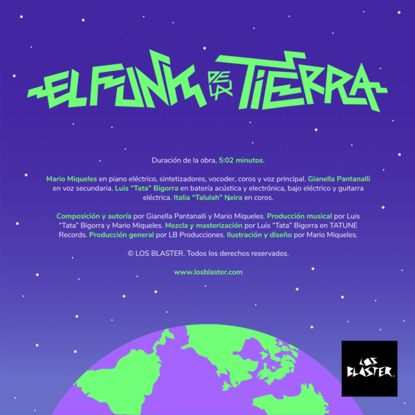 Single el funk de la tierra de los blaster Cover B