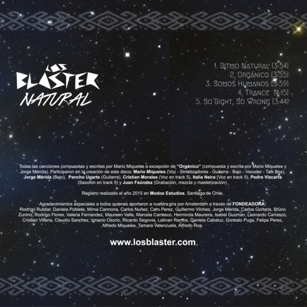 Disco Natural de Los Blaster Cover B